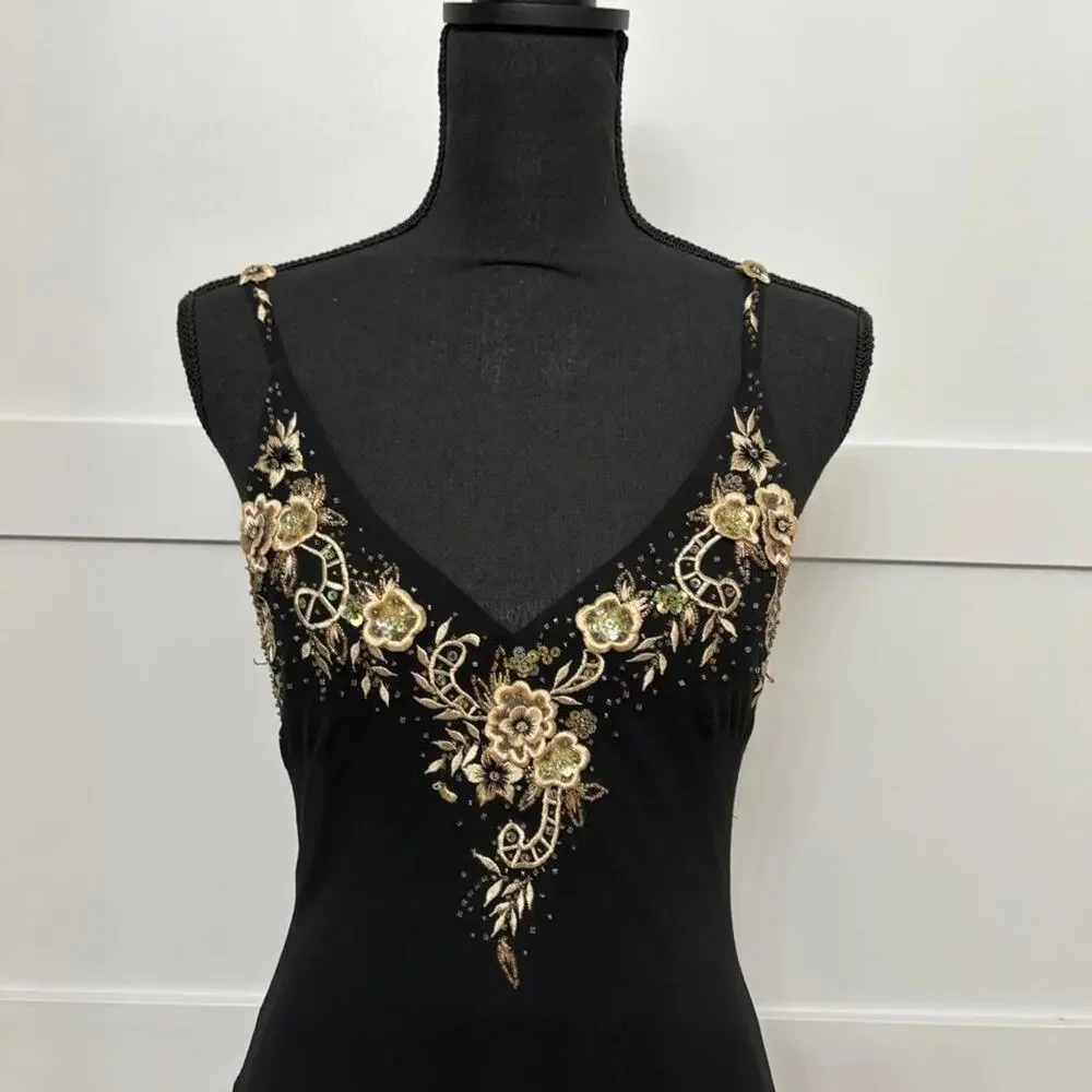 Vintage cache black fairy dress